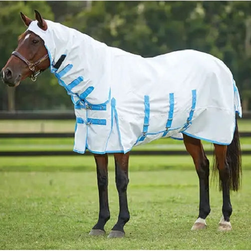 WeatherBeeta ComFiTec Sweet Itch Shield Combo Neck Fly Rug Biting Insects Midge