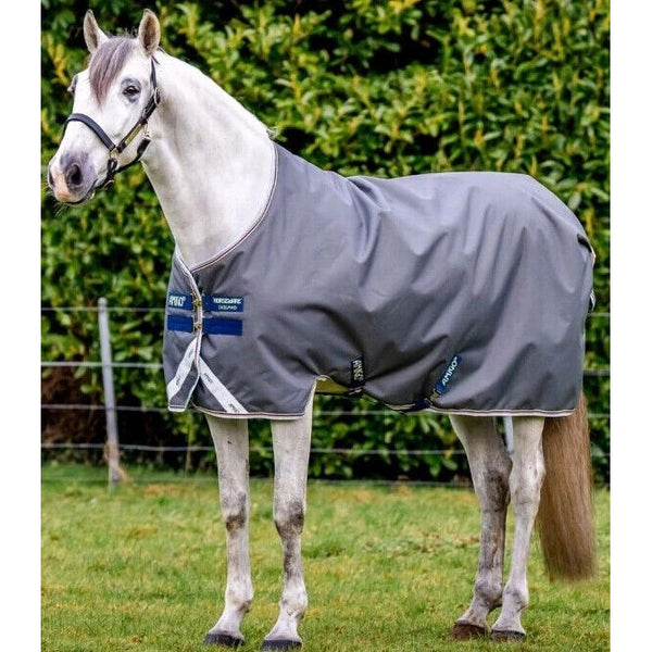 Horseware Amigo Bravo Turnout Rug Lightweight 100g Fill 1200d Navy/Grey 5'6-7'3'