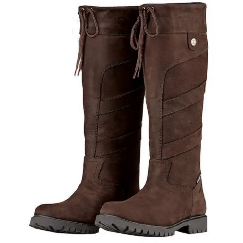 Dublin Kennet Waterproof and Breathable Long Country Boots Chocolate Adults UK3-11