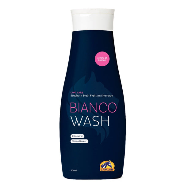 Cavalor Bianco Wash Skin Friendly Shampoo For All Coats Shine Enhancing 500ml