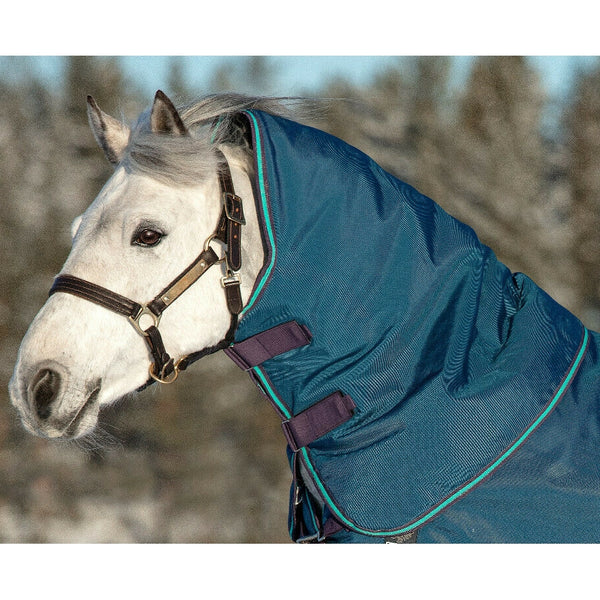 Horseware Rhino Original Turnout Hood Neck Cover 1000d Medium Weight Blue 150g