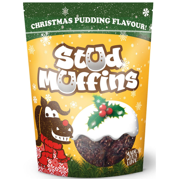 Likit Stud Muffins Christmas Pudding Xmas Horse Treats - Oats, Wheat, Molasses