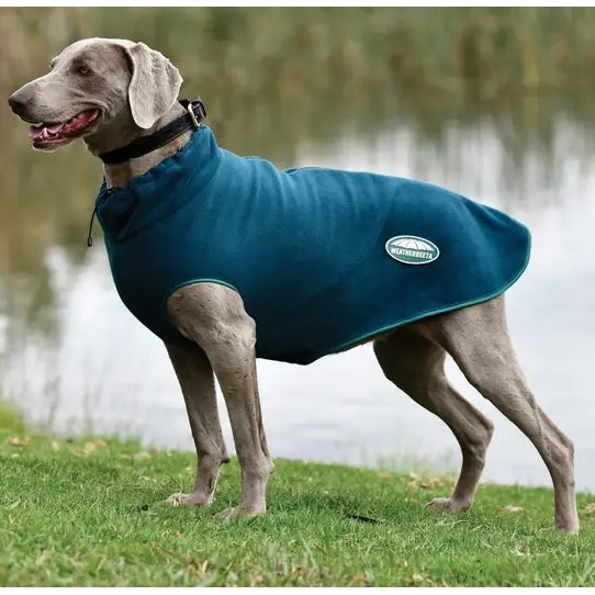 WeatherBeeta Green-Tec Fleece Zip Dog Coat Warm Wicking Drying High Neck Jumper