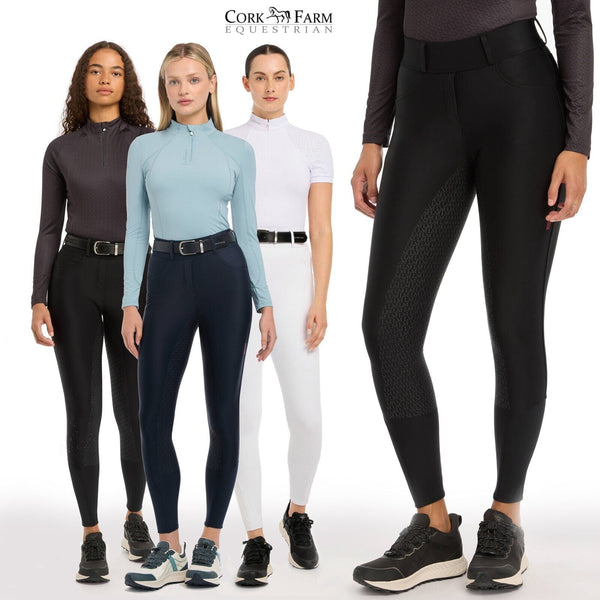 LeMieux Demi Pull On Breggings Ladies Seamless Full Seat Breeches Jodding Tights