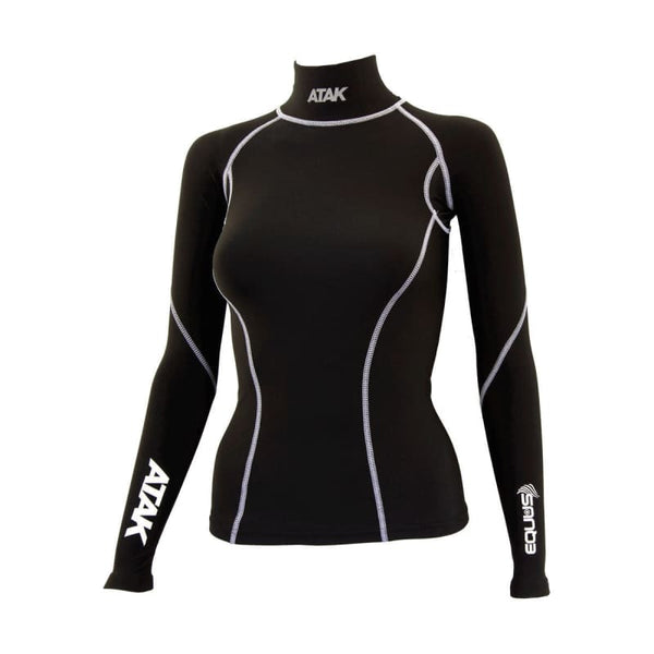 Atak Equus Compression Shirt Base Layer Aids Circulation Junior S-XL Black/White