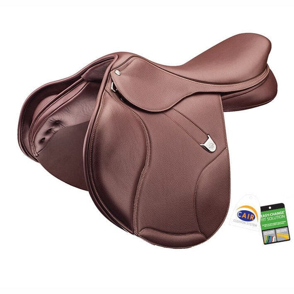 Bates Elevation + Close Contact Adjustable CC Jumping Saddle CAIR Black/Brown