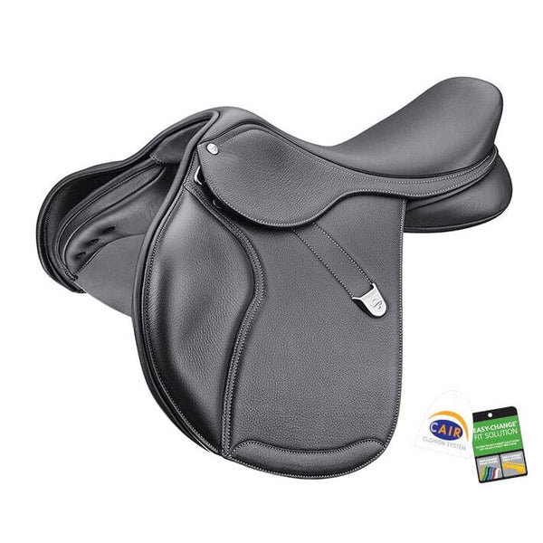 Bates Pony Elevation + Close Contact Adjustable CC Jump Saddle CAIR Black/Havana