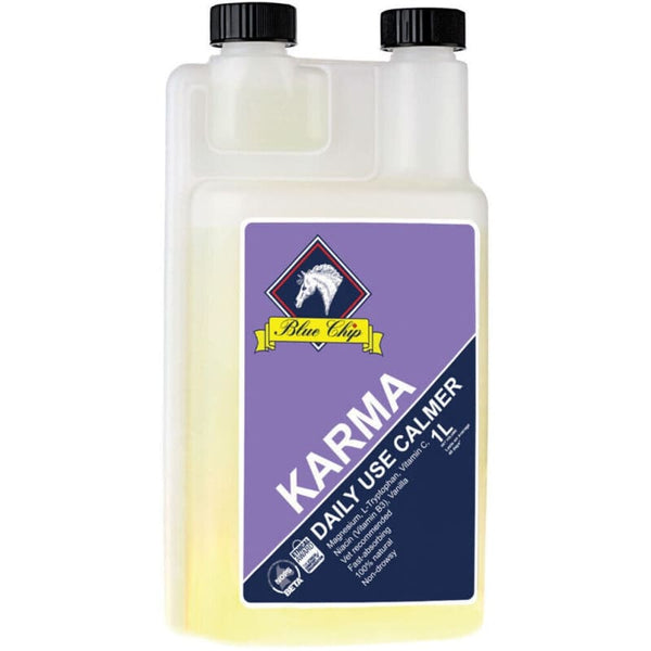 Blue Chip Feeds Karma Liquid Calming Anti-Stress Magnesium Horse Supplement 1L