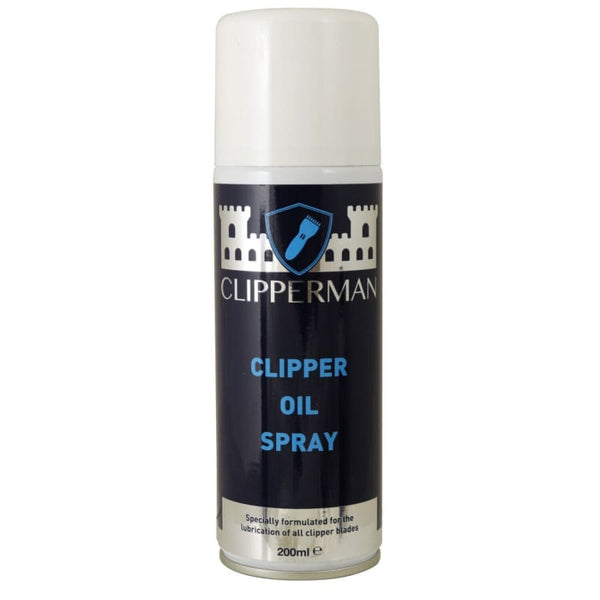 Clipperman Clipper Oil Spray Aerosol Cleans Cools Lubricate Clipper Blades 200ml