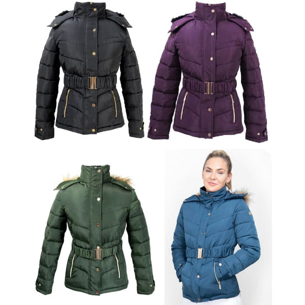 Coldstream Cornhill Quilted Coat Ladies Short Warm Padded Winter Parka Jacket