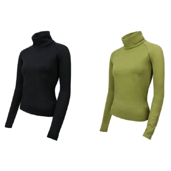 Coldstream Legars Roll Neck Top New Generation Base Layer Black/Olive 5-14Yr