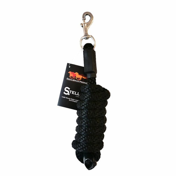 Equilibrium STELLAR Lead Rope Saftey Release Leadrope Yard Trailer Blk/Brn/Nvy