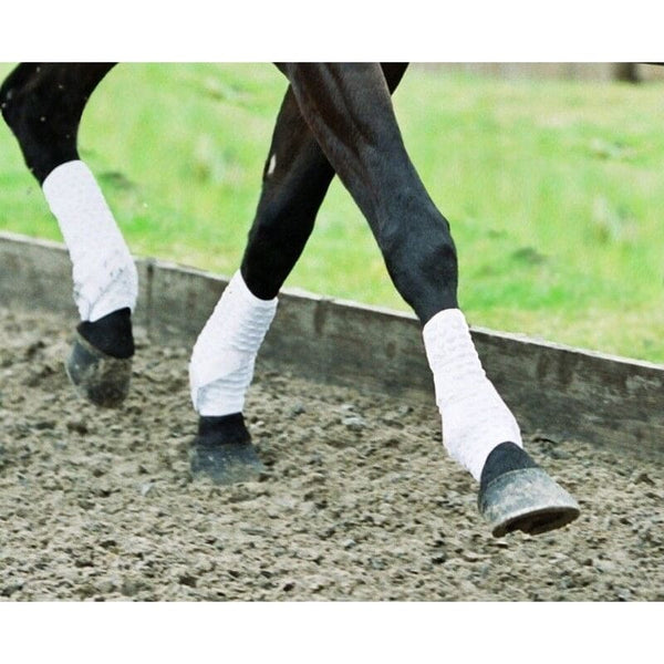 Equilibrium Stretch and Flex TRAINING WRAPS Supportive Dressage Black/White/Navy