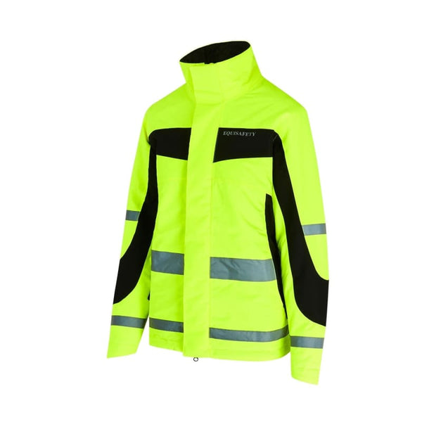 Equisafety Inverno Reversible Winter Hi Viz Reflective Jacket Yellow/Orange/Pink