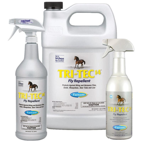 Farnam Tri-Tec 14 Horse Fly Midge Insect Gnat Mosquito Lice Deer Tic Repellent