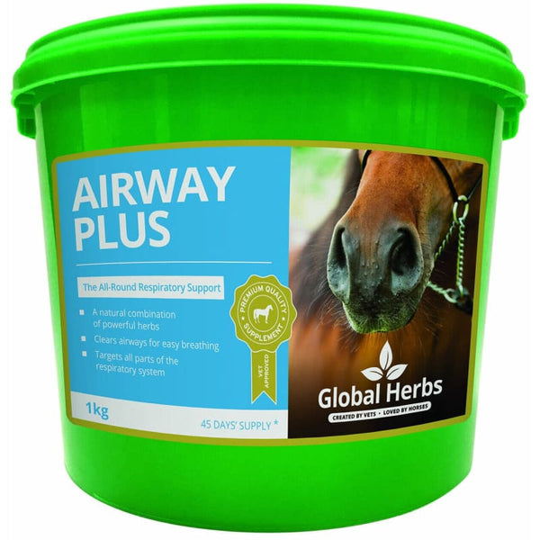 Global Herbs Airway Plus Horse Respiratory Powder Soothe Clear Chest Lung Throat