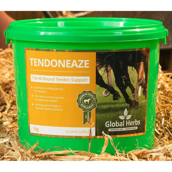 Global Herbs TendonEze Tendon Comfort Flexibility Stiff Joint Horse Supplement