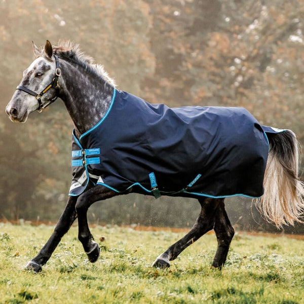 Horseware Amigo Bravo 12 1200D Turnout Rug Lightweight 50g Fill Navy 5'6-7'3