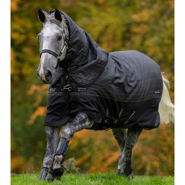 Horseware Amigo Bravo 12 Plus Reflectech 1200d Turnout Rug + Hood 250g 3'9'-7'3'