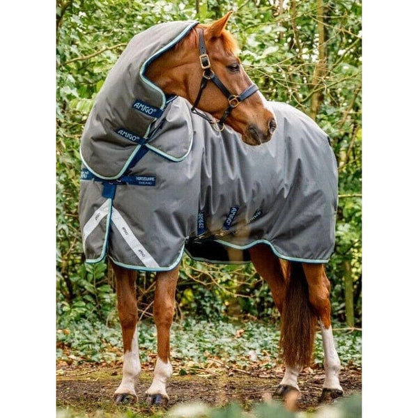 Horseware Amigo Bravo 12 Plus Turnout Rug + Hood Heavyweight 400g 1200d 3'9-7'3'