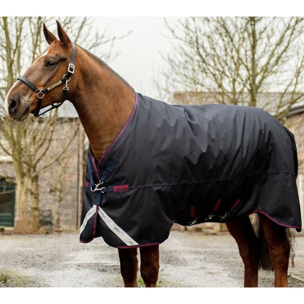 Horseware Amigo Bravo XL 1200d Turnout Rug Lightweight Lite 0g Navy 5'9'-7'6'