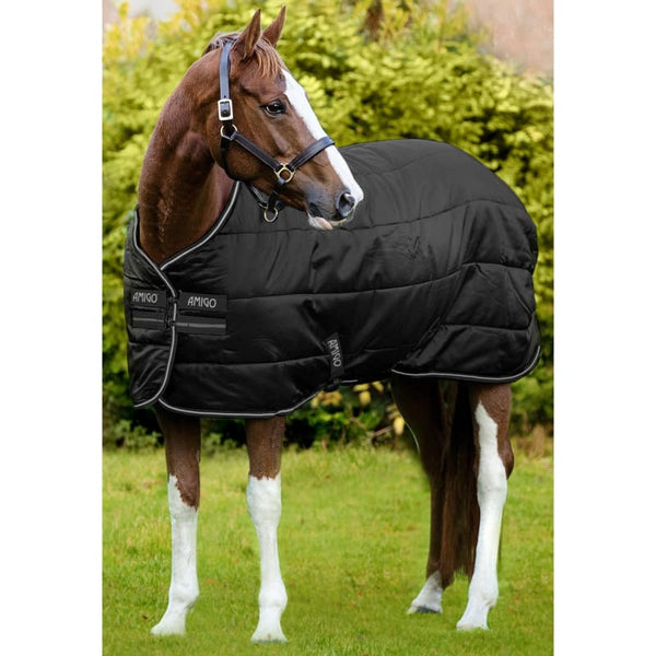 Horseware Amigo Diamond Insulator Stable Rug Medium Weight 200g Black 5'6-7'3