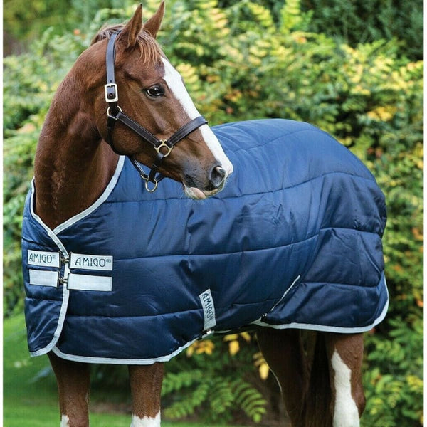 Horseware Amigo Insulator Stable Rug MediumWeight 200g Navy/Silver 5'6' - 7'0'