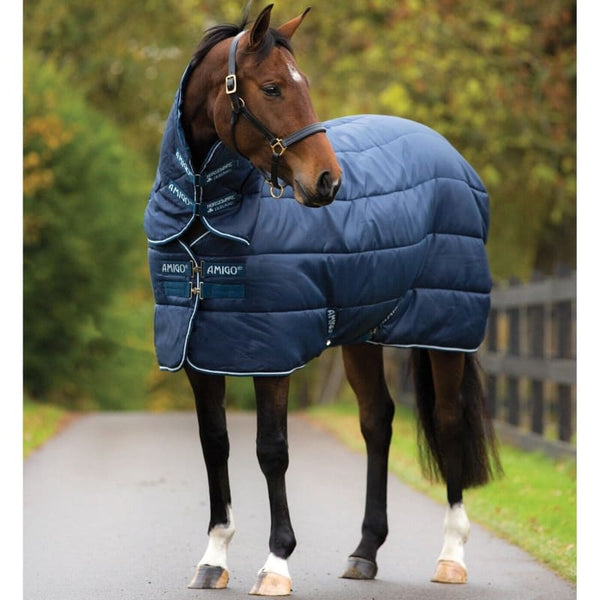 Horseware Amigo Insulator Stable Rug Plus Combo + Hood Heavy 350g Navy 5'6'-7'0'