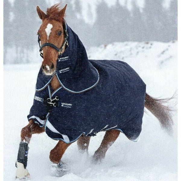 Horseware Rambo Duo Plus Turnout Combo Liner System AllinOne Rug + Hood 5'6-7'3