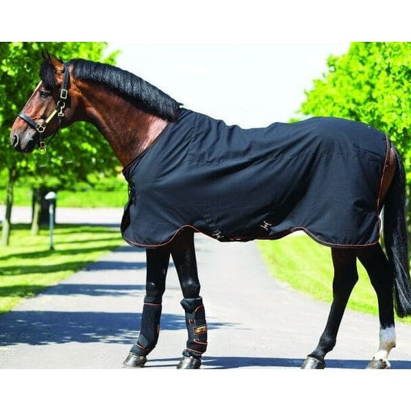 Horseware Rambo Ionic Stable Sheet Circulation/Oxygen Therapy Rug Black 3'9-7'3