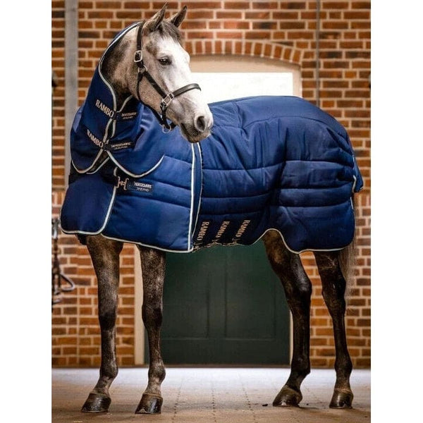 Horseware Rambo Optimo Stable Plus Rug inc Hood Bib Front Heavy 400g 5'6'-7'3'