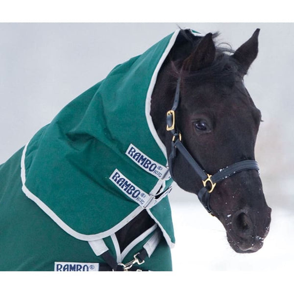 Horseware Rambo Original Turnout Hood Neck Cover HeavyWeight 250g Green S-XL