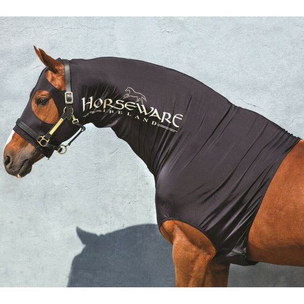 Horseware Rambo Slinky Hood AntiRub Lycra Neck Cover Bib Chest Guard Black XS-XL