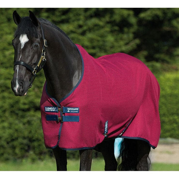 Horseware Rambo Techni Waffle Cooler Wicking Stable/Travel Sweat Rug 5'6' - 7'3'