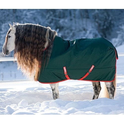 Horseware Rambo The Original Turnout Rug HeavyWeight 400g Green/Red 5'6' - 7'3'