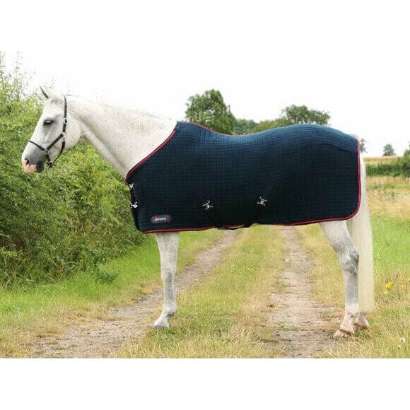 Hy DefenceX System Cool Control Fleece Cooler Wicking Rug Sweat Rug Navy 3'6-7'3