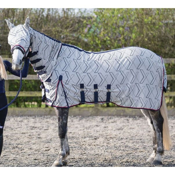 Hy DefenceX System Guardian Fly Rug and Fly Mask Combo UV Fly Protection 4'6'-7'3'