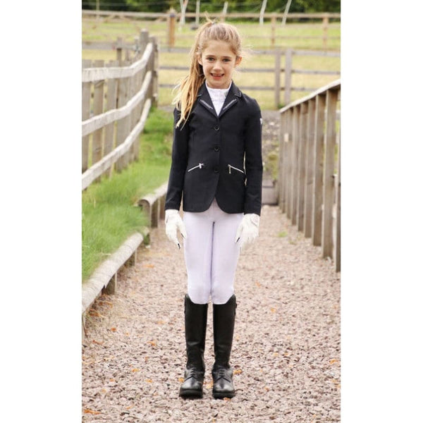 Hy Equestrian Cadiz Children's Competition Breeches White/Silver White/Rose Gold