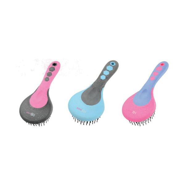 Hy Equestrian Glitter Mane and Tail Brush Round Head Mane and Tail Comb All Colours