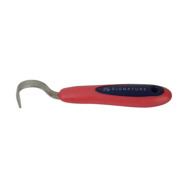 Hy Equestrian Hy Signature Hoof Pick Stainless Steel Rounded Hoof Pick Tool Red