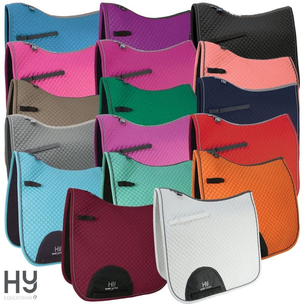 Hy Equestrian Hy Sport Active Dressage Saddle Pad Wicking Cotton Square Cloth