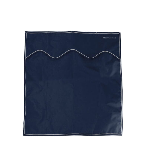 Hy Equestrian Stable Drape Smart Competition Show Curtain With Clips Navy/Grey