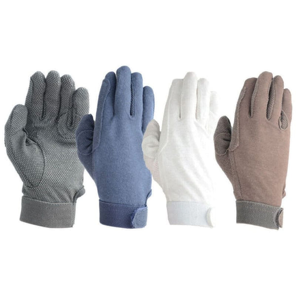 Hy Hy5 Adults Unisex Cotton Pimple Palm Gloves Black/White/Navy/Brown XXXS-XL