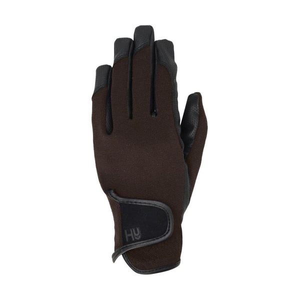 Hy Hy5 Burnham Pro Riding Grip Gloves Marine Navy/ Brown Adults XSmall-XLarge