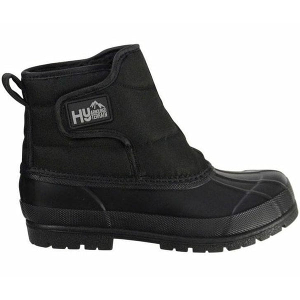 Hy Land Pacific Short Padded Insulated Winter Yard Stable Muck Boots Black 36-45