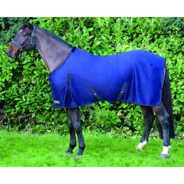 Hy StormX Original Comfort Cotton Sheet Stable/Travel/Wicking Rug Navy 4'6-7'3'