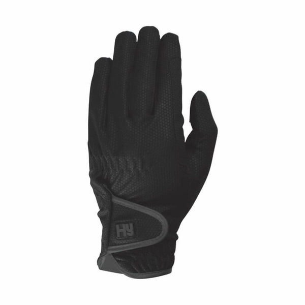 Hy5 KIDS Childrens Cottenham Elite Competition Riding Gloves Black Brown White