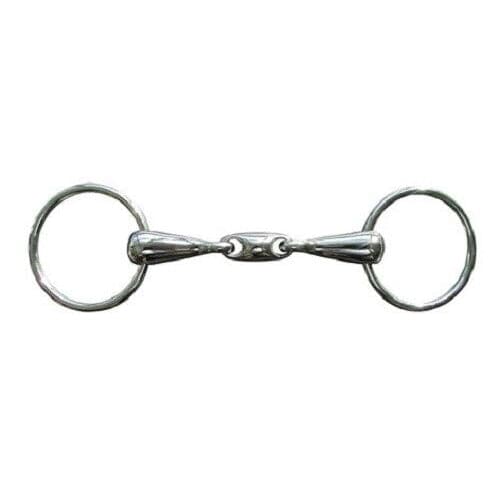 JHL Pro Steel JHLPS Stainless Steel Loose Ring Snaffle WIth Lozenge 4' - 6'