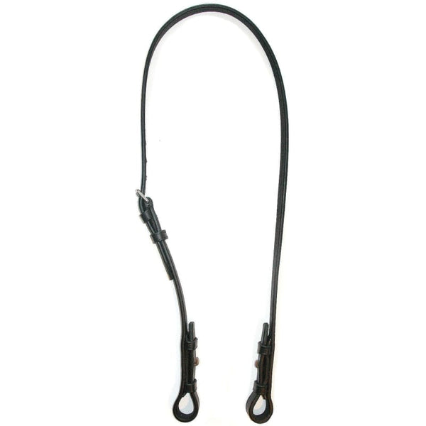 JHL Slip Head Piece For Double Bridles and Chifney Bits Black/Brown Pony/Cob/Full