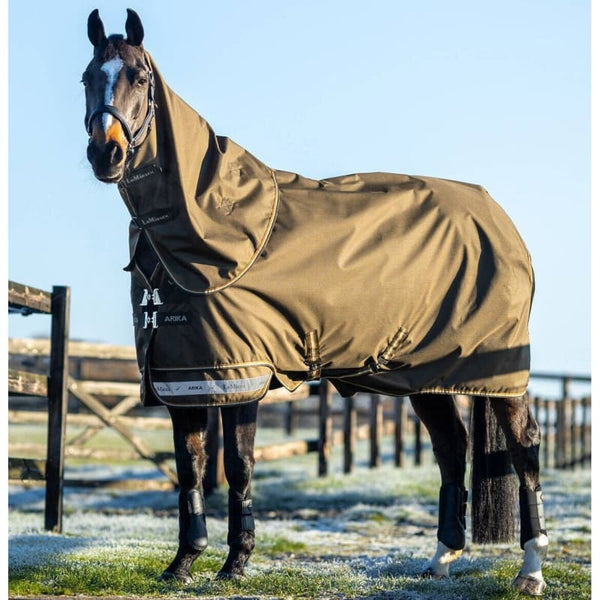 LeMieux Arika Ripstop 100g Lightweight Light Turnout Rug + Hood Alpine 4'9'-7'3'